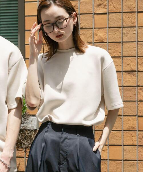 SENSE OF PLACE by URBAN RESEARCH（センスオブプレイスバイアーバンリサーチ）の「『一部WEB限定カラー』『ユニセックス』ダンボールポンチショートスリーブTシャツ（Tシャツ/カットソー・メンズ・ライトグレー/ブルー/ネイビー/ホワイト/ブルー系その他/チャコールグレー/ブラック/ライトベージュ・MEDIUM/LARGE）」の9枚目の写真