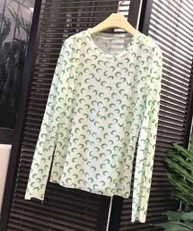 B'day（ビーデイ）の「【 B'day / ビーデー 】ムーンプリントシアートップス（Tシャツ/カットソー）」