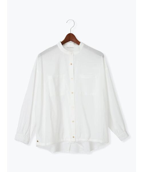 Te chichi TERRASSE（テチチテラス）の「メタルボタンドロストシャツ《2025spring catalog item》（シャツ/ブラウス・レディース・イエロー/チャコールグレー/オフホワイト・F）」の11枚目の写真