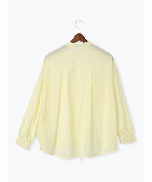 Te chichi TERRASSE（テチチテラス）の「メタルボタンドロストシャツ《2025spring catalog item》（シャツ/ブラウス・レディース・イエロー/チャコールグレー/オフホワイト・F）」の9枚目の写真