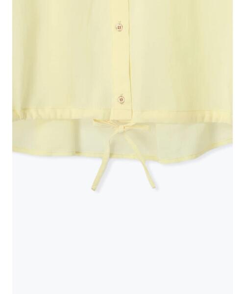 Te chichi TERRASSE（テチチテラス）の「メタルボタンドロストシャツ《2025spring catalog item》（シャツ/ブラウス・レディース・イエロー/チャコールグレー/オフホワイト・F）」の6枚目の写真