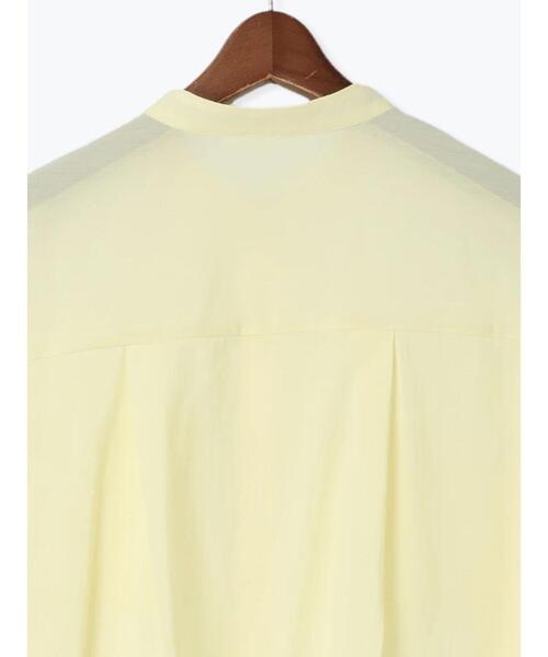 Te chichi TERRASSE（テチチテラス）の「メタルボタンドロストシャツ《2025spring catalog item》（シャツ/ブラウス・レディース・イエロー/チャコールグレー/オフホワイト・F）」の5枚目の写真