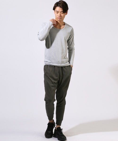 LUXSTYLE(ラグスタイル)の「スウェットジョガーパンツ(スウェットパンツ・メンズ・ネイビー/チャコールグレー/グレー/ブラック・M/XL/L)」の10枚目の写真