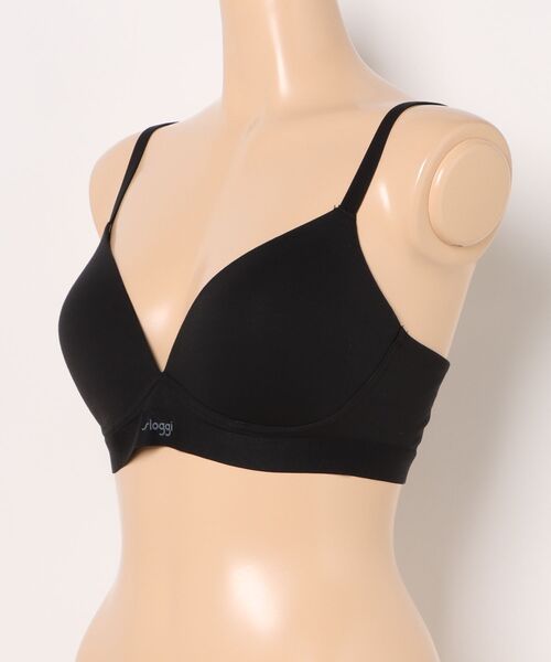 Sloggi（スロギー）の「スロギー ゴービビッド ハーフトップ【S,M,Lサイズ】 sloggi GO Vivid Top JX（ブラジャー・レディース・ブラック/ピンク/ホワイト・S/L/M）」の5枚目の写真