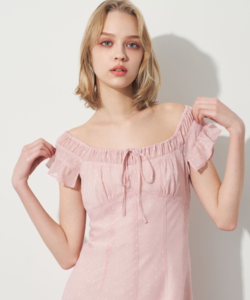 ラメストライプワンピース deicy S セール】ラメストライプワンピース（ワンピース）｜DEICY（デイシー