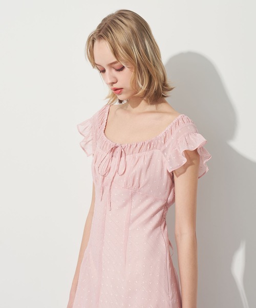 DEICY(デイシー)の「ラメストライプワンピース(ワンピース・レディース・ライトベージュ/ピンク・1/0)」の18枚目の写真
