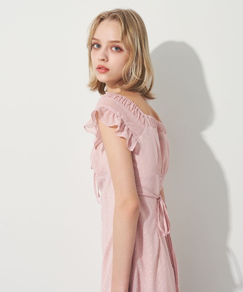 DEICY(デイシー)の「ラメストライプワンピース(ワンピース・レディース・ライトベージュ/ピンク・1/0)」の19枚目の写真