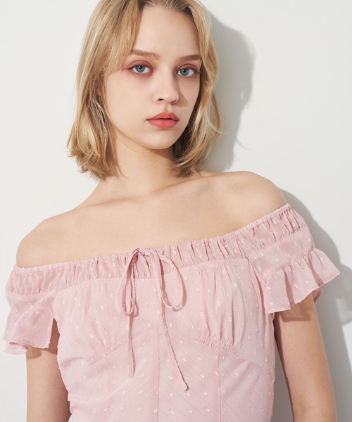 DEICY(デイシー)の「ラメストライプワンピース(ワンピース・レディース・ライトベージュ/ピンク・1/0)」の22枚目の写真