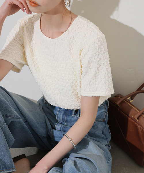 セール】シャーリングフィットTEE（Tシャツ/カットソー