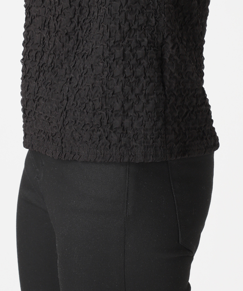 JOURNAL STANDARD（ジャーナルスタンダード）の「シャーリングフィットTEE（Tシャツ/カットソー・レディース・ホワイト/ブラック・FREE）」の21枚目の写真