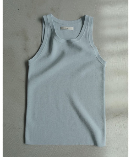 anuke(アンヌーク)の「Highgauge Knit Tanktop(タンクトップ・レディース・ブラウン/ブルー系その他/ブラック/クリーム・FREE)」の21枚目の写真