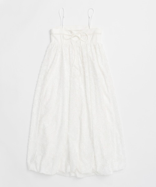 Docking Jacquard Balloon Dress/ドッキングジャガードバルーン