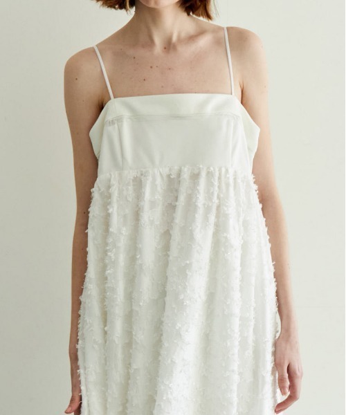Docking Jacquard Balloon Dress/ドッキングジャガードバルーン