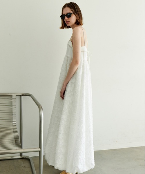 ワンピース Docking Jacquard Balloon Dress Docking Jacquard Balloon Dress/ドッキングジャガードバルーン