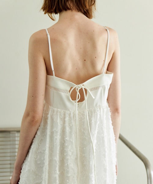 Docking Jacquard Balloon Dress/ドッキングジャガードバルーン