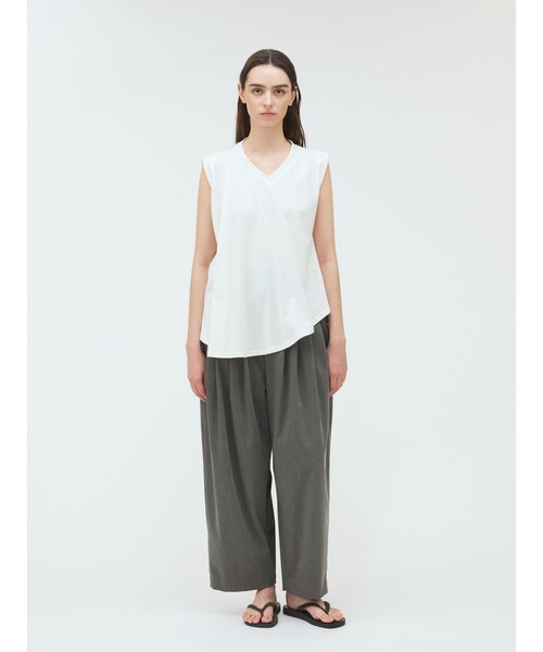 mizuiroind(ミズイロインド)の「mizuiro ind ハイウエストタックパンツ(その他パンツ・レディース・ブラック/グレー/ベージュ/ネイビー/ベージュ系その他・FREE)」の14枚目の写真