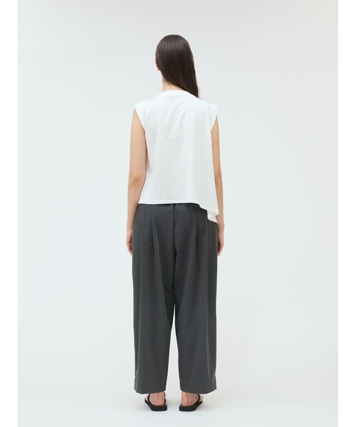 美品　mizuiroind ハイウエストタックパンツ mizuiroind（ミズイロインド）の「mizuiro ind ハイウエスト
