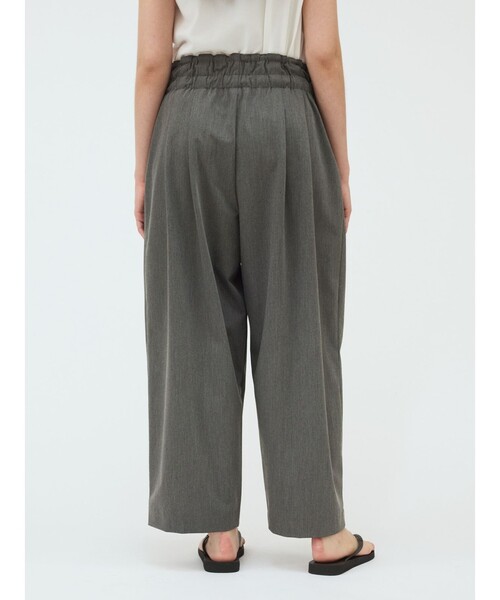 美品　mizuiroind ハイウエストタックパンツ mizuiro ind｜ハイウエスト タック パンツ high waist tuck PT 3