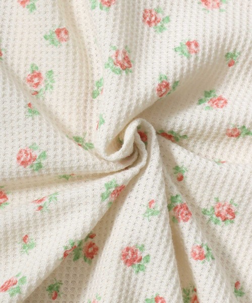 JEMORGAN（ジェーイーモーガン）の「JEMORGAN（ジェーイーモーガン）フラワープリント 小花柄ワッフルサーマル ダブルジップアップパーカー レディース（パーカー・レディース・ピンク系その他/パープル系その他2/ホワイト系その他/パープル系その他/ブルー系その他/ブルー系その他2・FREE）」の15枚目の写真