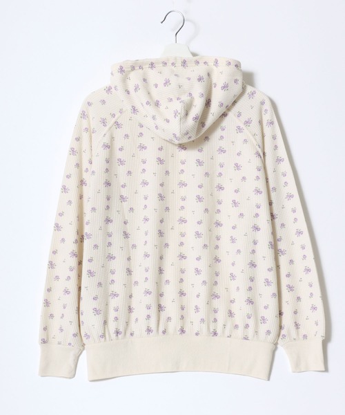 JEMORGAN（ジェーイーモーガン）の「JEMORGAN（ジェーイーモーガン）フラワープリント 小花柄ワッフルサーマル ダブルジップアップパーカー レディース（パーカー・レディース・ピンク系その他/パープル系その他2/ホワイト系その他/パープル系その他/ブルー系その他/ブルー系その他2・FREE）」の22枚目の写真