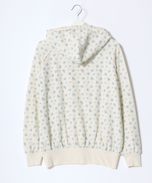 JEMORGAN（ジェーイーモーガン）の「JEMORGAN（ジェーイーモーガン）フラワープリント 小花柄ワッフルサーマル ダブルジップアップパーカー レディース（パーカー・レディース・ピンク系その他/パープル系その他2/ホワイト系その他/パープル系その他/ブルー系その他/ブルー系その他2・FREE）」の20枚目の写真