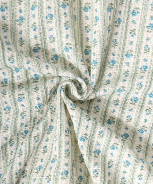 JEMORGAN（ジェーイーモーガン）の「JEMORGAN（ジェーイーモーガン）フラワープリント 小花柄ワッフルサーマル ダブルジップアップパーカー レディース（パーカー・レディース・ピンク系その他/パープル系その他2/ホワイト系その他/パープル系その他/ブルー系その他/ブルー系その他2・FREE）」の9枚目の写真