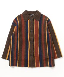 EURO古着 高品質カーディガン 総柄 茶ブラウン系 XXL アクリルニット Sefr（セファ）カーディガン 茶 サイズ:M メンズ⁄2200481486265