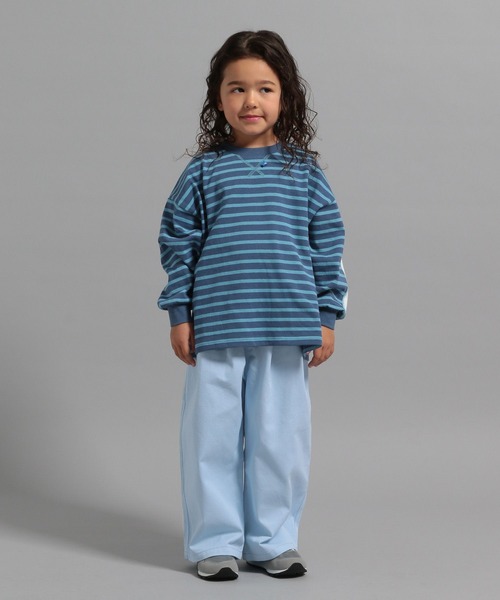 GEORGE'S(ジョージズ)の「【KIDS】ツイルワイドパンツ(チノパンツ・キッズ・ライトブルー/ベージュ/ネイビー・110/130/150)」の13枚目の写真