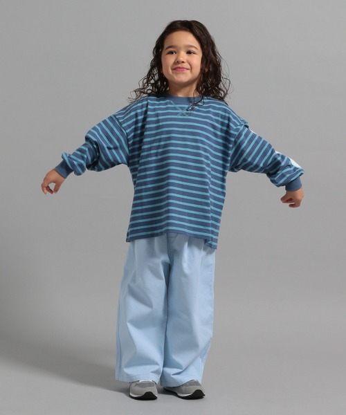 GEORGE'S(ジョージズ)の「【KIDS】ツイルワイドパンツ(チノパンツ・キッズ・ライトブルー/ベージュ/ネイビー・110/130/150)」の14枚目の写真