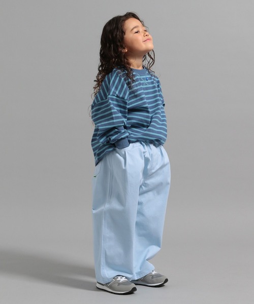 GEORGE'S(ジョージズ)の「【KIDS】ツイルワイドパンツ(チノパンツ・キッズ・ライトブルー/ベージュ/ネイビー・110/130/150)」の16枚目の写真