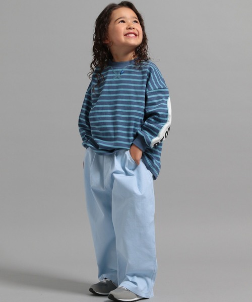 GEORGE'S(ジョージズ)の「【KIDS】ツイルワイドパンツ(チノパンツ・キッズ・ライトブルー/ベージュ/ネイビー・110/130/150)」の17枚目の写真