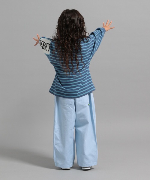 GEORGE'S(ジョージズ)の「【KIDS】ツイルワイドパンツ(チノパンツ・キッズ・ライトブルー/ベージュ/ネイビー・110/130/150)」の18枚目の写真