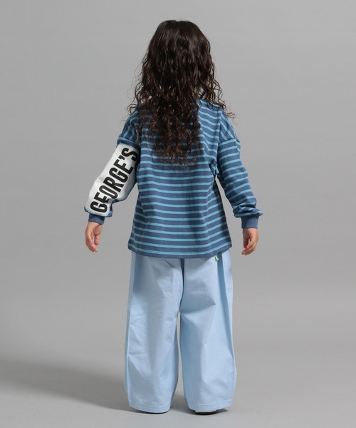 GEORGE'S(ジョージズ)の「【KIDS】ツイルワイドパンツ(チノパンツ・キッズ・ライトブルー/ベージュ/ネイビー・110/130/150)」の19枚目の写真