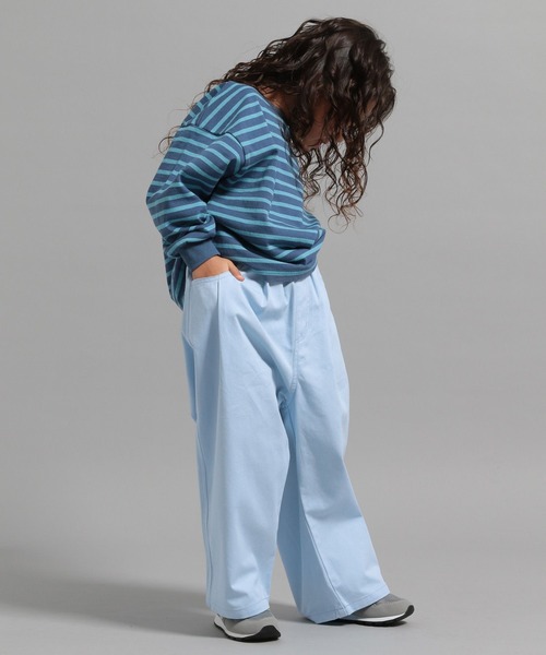 GEORGE'S(ジョージズ)の「【KIDS】ツイルワイドパンツ(チノパンツ・キッズ・ライトブルー/ベージュ/ネイビー・110/130/150)」の20枚目の写真
