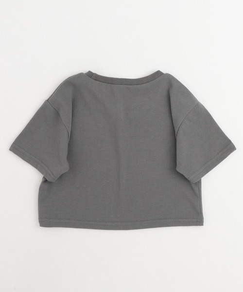 URBAN CHERRY（アーバンチェリー）の「【吸水速乾】ハートカットワーククロップドTシャツ（Tシャツ/カットソー・キッズ・ピンク/レッド/チャコール/ブルー・110cm/120cm/130cm/140cm/150cm）」の14枚目の写真