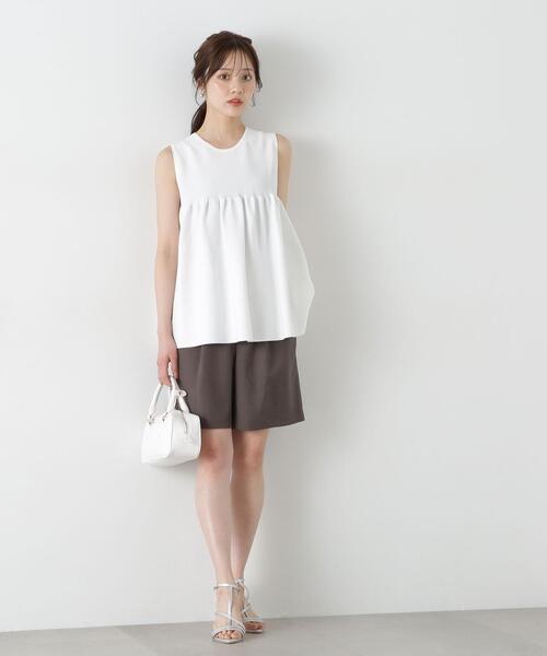 PROPORTION BODY DRESSING(プロポーションボディドレッシング)の「ハーフパンツ / 1215130500(その他パンツ・レディース・オフホワイト/ダークグレー・SMALL/MEDIUM)」の7枚目の写真