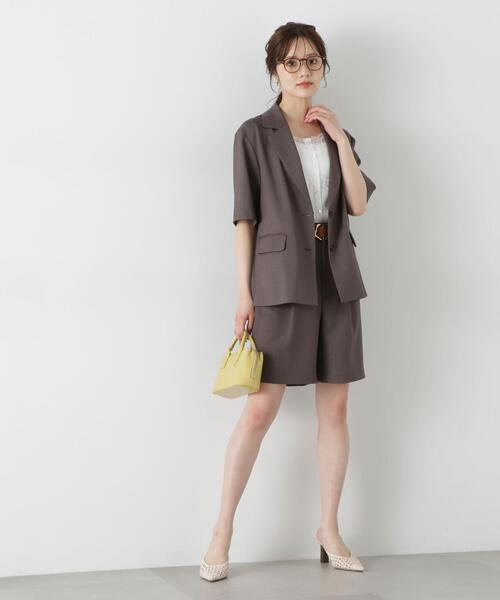 PROPORTION BODY DRESSING(プロポーションボディドレッシング)の「ハーフパンツ / 1215130500(その他パンツ・レディース・オフホワイト/ダークグレー・SMALL/MEDIUM)」の9枚目の写真