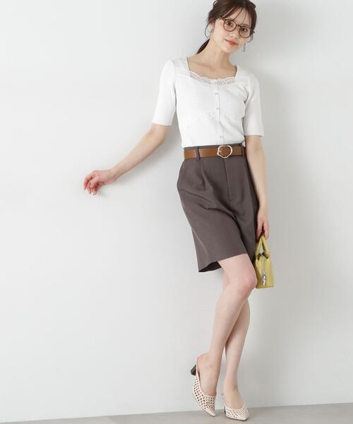 PROPORTION BODY DRESSING(プロポーションボディドレッシング)の「ハーフパンツ / 1215130500(その他パンツ・レディース・オフホワイト/ダークグレー・SMALL/MEDIUM)」の10枚目の写真