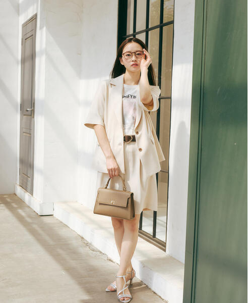 PROPORTION BODY DRESSING(プロポーションボディドレッシング)の「ハーフパンツ / 1215130500(その他パンツ・レディース・オフホワイト/ダークグレー・SMALL/MEDIUM)」の16枚目の写真