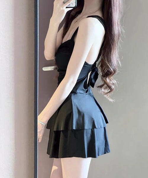 セール】【2点セット】ボレロ付き ティアード フリル ワンピース