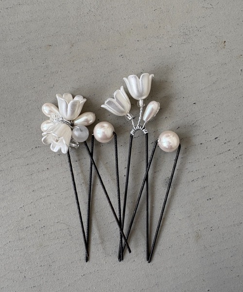 Dorry Doll（ドリードール）の「フラワーパールヘアピンセット（ヘアピン・レディース・シルバー/ゴールド・FREE）」の3枚目の写真
