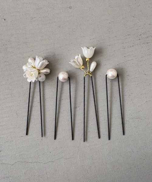 Dorry Doll（ドリードール）の「フラワーパールヘアピンセット（ヘアピン・レディース・シルバー/ゴールド・FREE）」の4枚目の写真