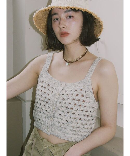 トップス Eaphi OPENWORK KNITTING BUSTIER OPENWORK KNITTING BUSTIER
