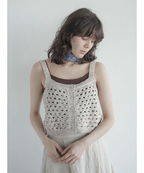 トップス Eaphi OPENWORK KNITTING BUSTIER OPENWORK KNITTING BUSTIER