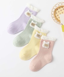 mosox（モソックス）の「[MOSOX]くまさんキッズソックス4足セット（ソックス/靴下）」