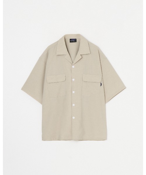 THOUSAND MILE(サウザンドマイル)の「【THOUSAND MILE】SHORT SLEEVE SHIRT LINEN LIKE/ショートスリーブシャツ リネンライク(シャツ/ブラウス・メンズ・アッシュグレー/ブラック・LARGE/X-LARGE/MEDIUM)」の1枚目の写真