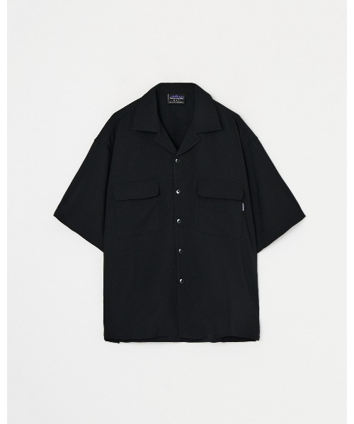 THOUSAND MILE(サウザンドマイル)の「【THOUSAND MILE】SHORT SLEEVE SHIRT LINEN LIKE/ショートスリーブシャツ リネンライク(シャツ/ブラウス・メンズ・アッシュグレー/ブラック・LARGE/X-LARGE/MEDIUM)」の2枚目の写真