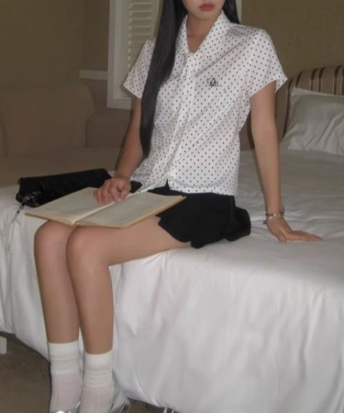 Achic(アシック)の「ドットリボン半袖タイシャツ(シャツ/ブラウス・レディース・ホワイト・M)」の14枚目の写真