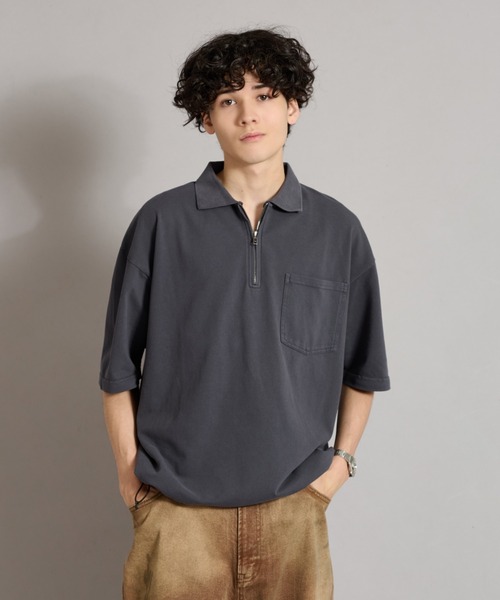 MARK&LONA MLM-0A-AP02 ハーフジップ ポロシャツ COMME CA MEN｜ハーフジップ ポロシャツ | Rakuten Fashion(楽天