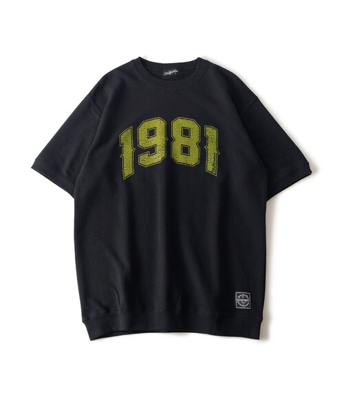 NineMicrophones(ナインマイクロフォンズ)の「SWEAT TEE-1981-(Tシャツ/カットソー・メンズ・アッシュグレー/ブラック・X-LARGE/LARGE/MEDIUM)」の3枚目の写真